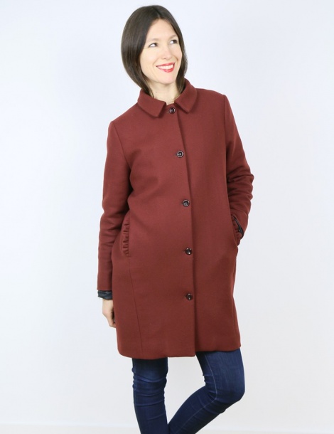 Merci Pattern Merci coat sewing pattern paper version with free sew along video
