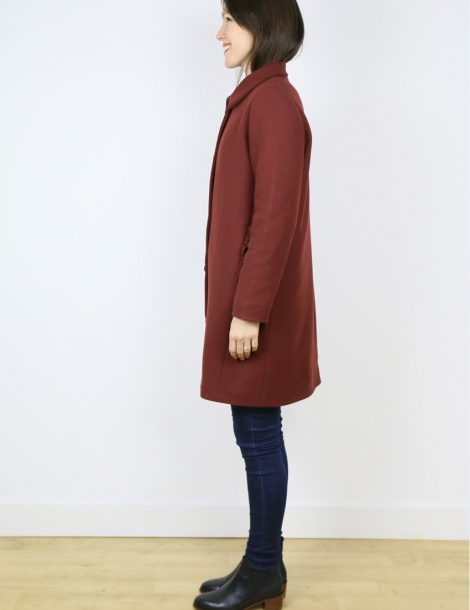 Merci Pattern Merci coat sewing pattern paper version with free sew along video