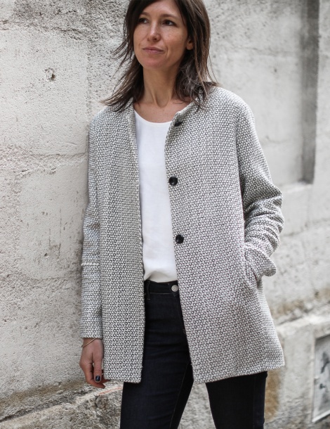 Merci Pattern Merci coat sewing pattern paper version with free sew along video