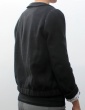sewing pattern Claudie jacket in black cotton, elasticised version